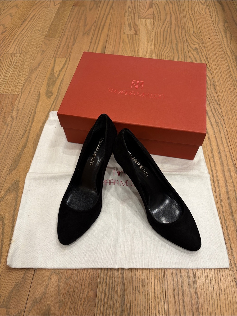 Tamara Mellon Heaven Black Suede Pumps